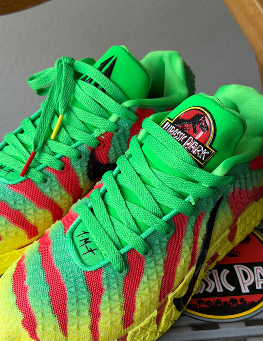 Nike Ja 3 Jurassic Park Explorer detalle degradado