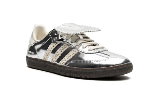 Tenis Adidas Samba Wales Bonner Plata México vista lateral.
