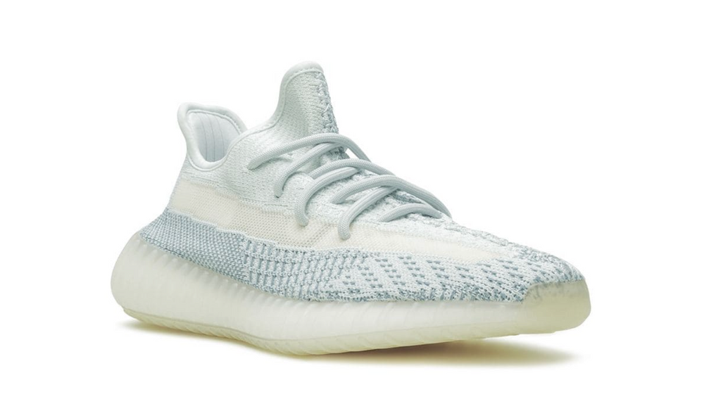 Tenis Adidas Yeezy Boost 350 V2 Cloud White México vista lateral.