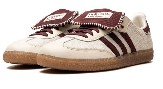 Tenis Adidas Samba Wales Bonner Beige México vista lateral.