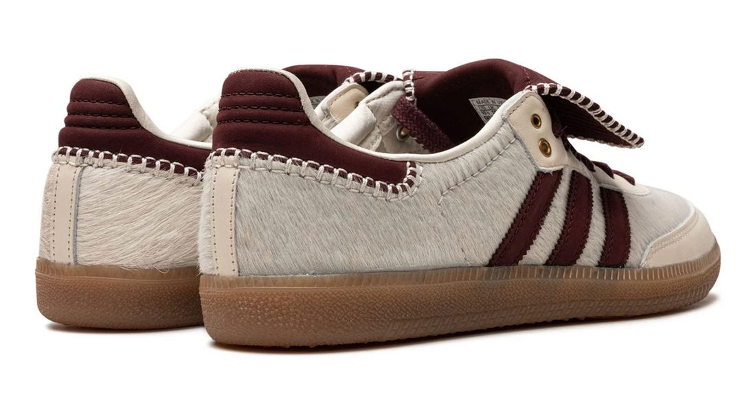 Tenis Adidas Samba Wales Bonner Beige México vista lateral.