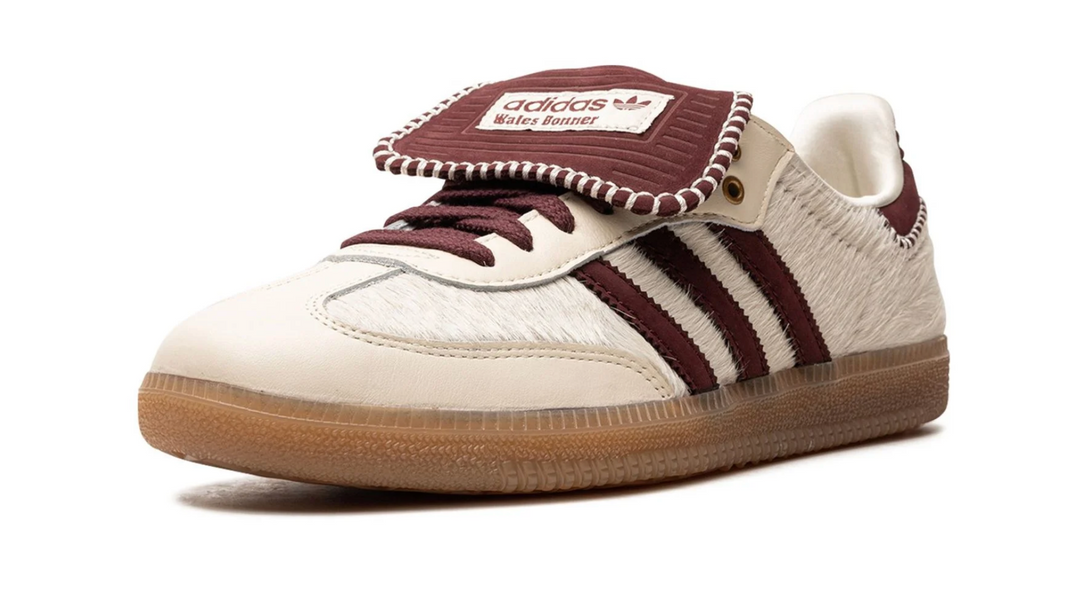 Tenis Adidas Samba Wales Bonner Beige México vista lateral.