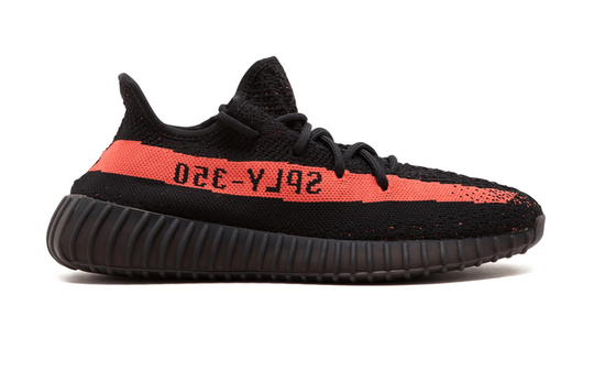Tenis Adidas Yeezy Boost 350 V2 Core Black Red México vista lateral.