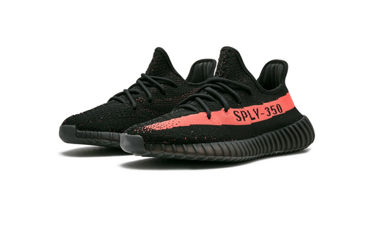 Tenis Adidas Yeezy Boost 350 V2 Core Black Red México vista lateral.