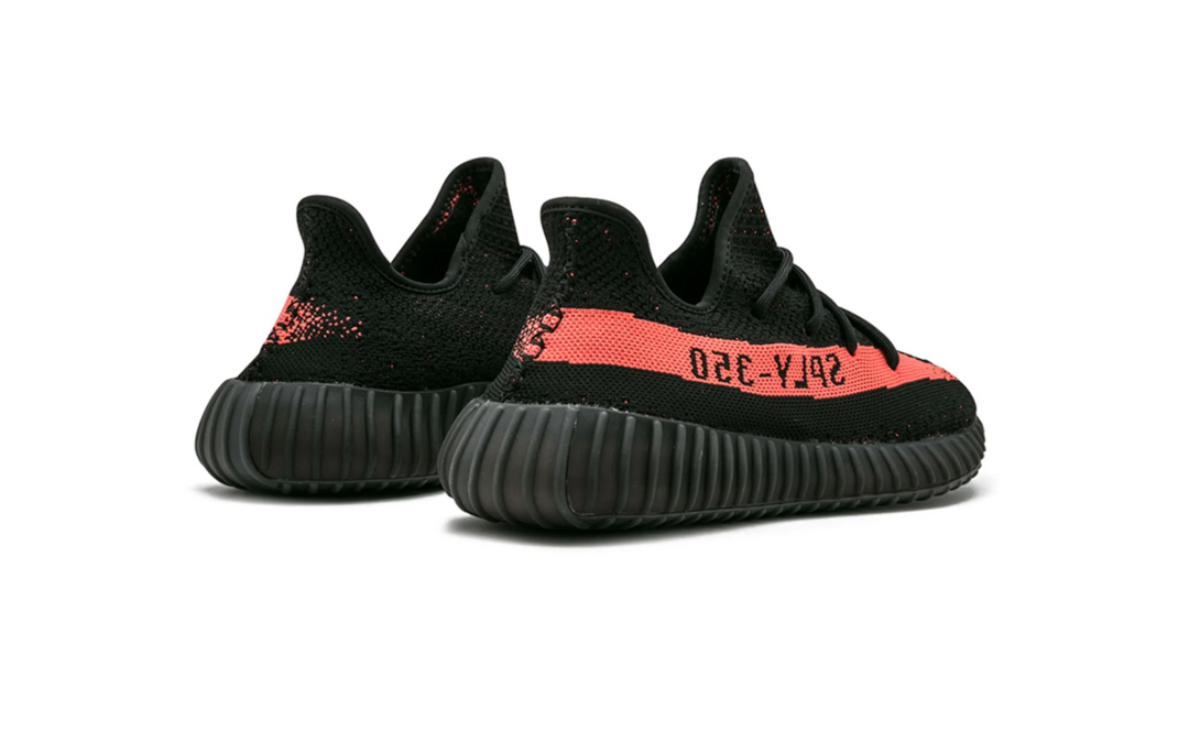 Tenis Adidas Yeezy Boost 350 V2 Core Black Red México vista lateral.