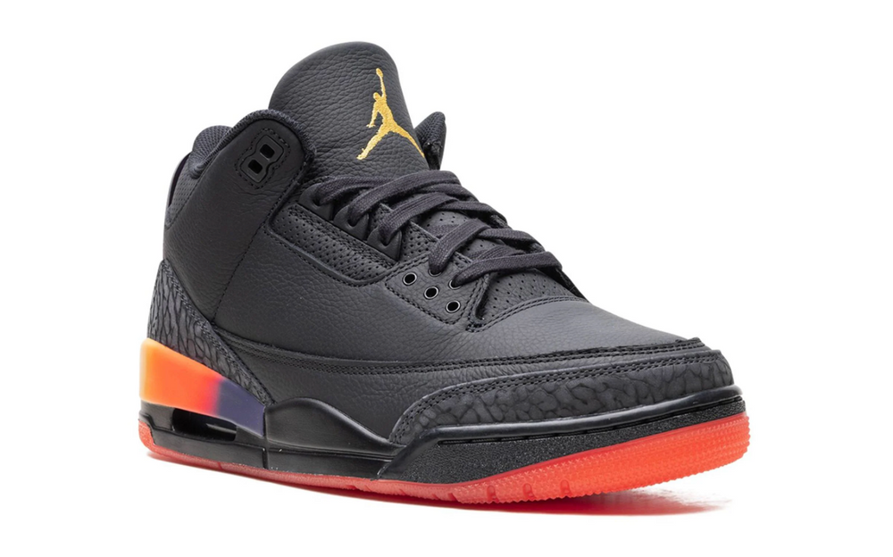 Jordan 3 J Balvin Rio negro naranja edición limitada México