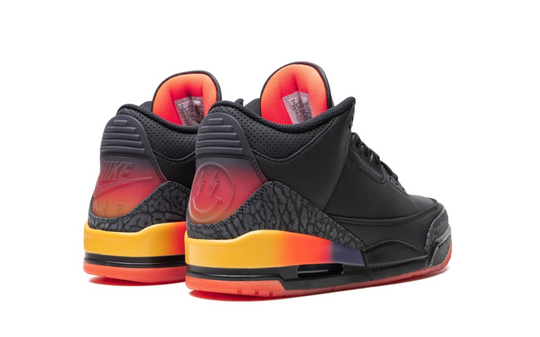 Jordan 3 J Balvin Rio negro naranja edición limitada México