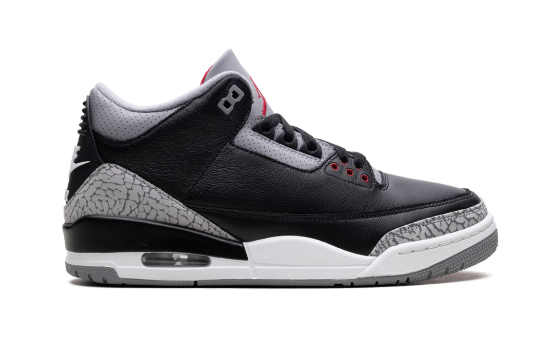 Jordan 3 Black Cement retro clásico OG negro gris México