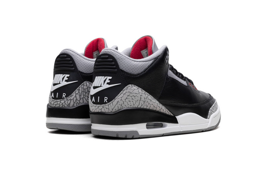Jordan 3 Black Cement retro clásico OG negro gris México