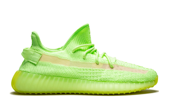 Tenis Adidas Yeezy Boost 350 V2 Glow in the Dark México vista lateral.