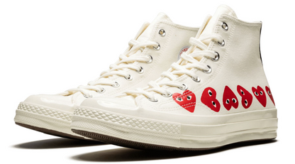 Converse Chuck 70 x CDG - Beige corazones