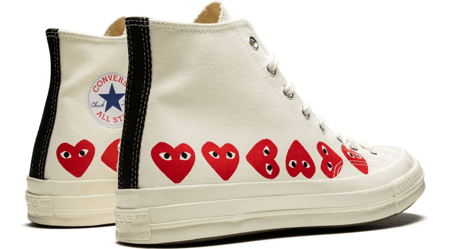 Converse Chuck 70 x CDG - Beige corazones