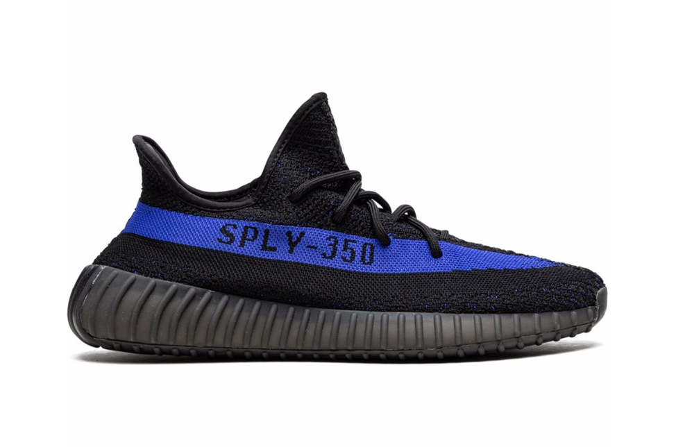 Tenis Adidas Yeezy Boost 350 V2 Dazzling Blue México vista lateral.