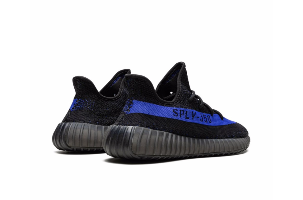 Tenis Adidas Yeezy Boost 350 V2 Dazzling Blue México vista lateral.
