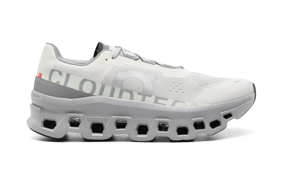 On Cloud Monster Gris Unisex México vista lateral.