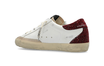 Golden Superstar Style Glitter – Blanco con Estrella Plateada