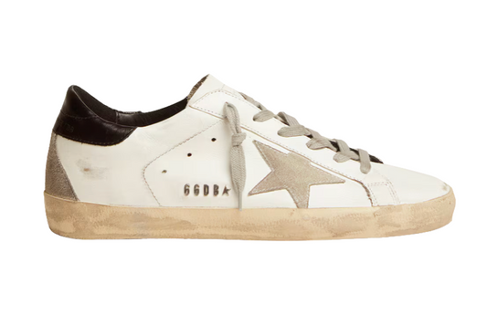 Golden Super-Star Style Blanco – Tenis Vintage Look con Estrella Beige