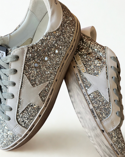 Golden Hi-star Style Glitter Plata – Estrella Blanca