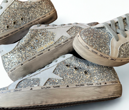 Golden Hi-star Style Glitter Plata – Estrella Blanca