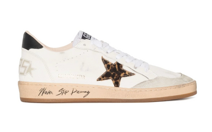 Golden Goose Ball Star Animal Print “Never Stop Dreaming”