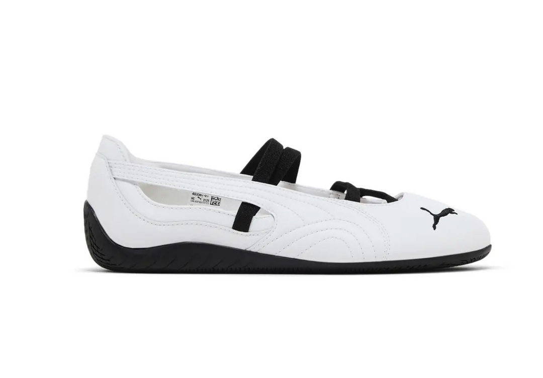 Puma Ballet Flat Blanca Mujer tenis cómodos estilo ballet blanco