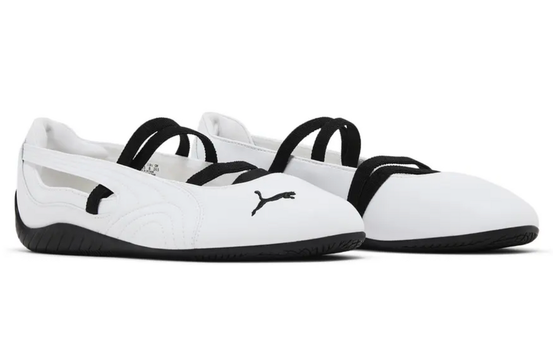 Puma Ballet Flat Blanca Mujer tenis cómodos estilo ballet blanco