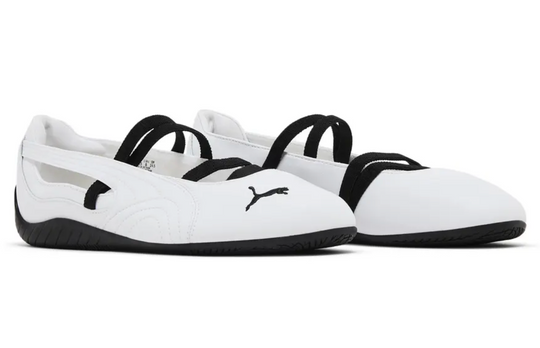 Puma Ballet Flat Blanca Mujer tenis cómodos estilo ballet blanco