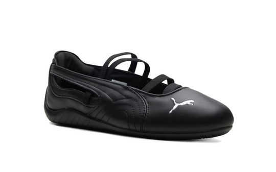 Puma Speed Cat Negras Ballet Sport Mujer – detalle cintas tipo ballet