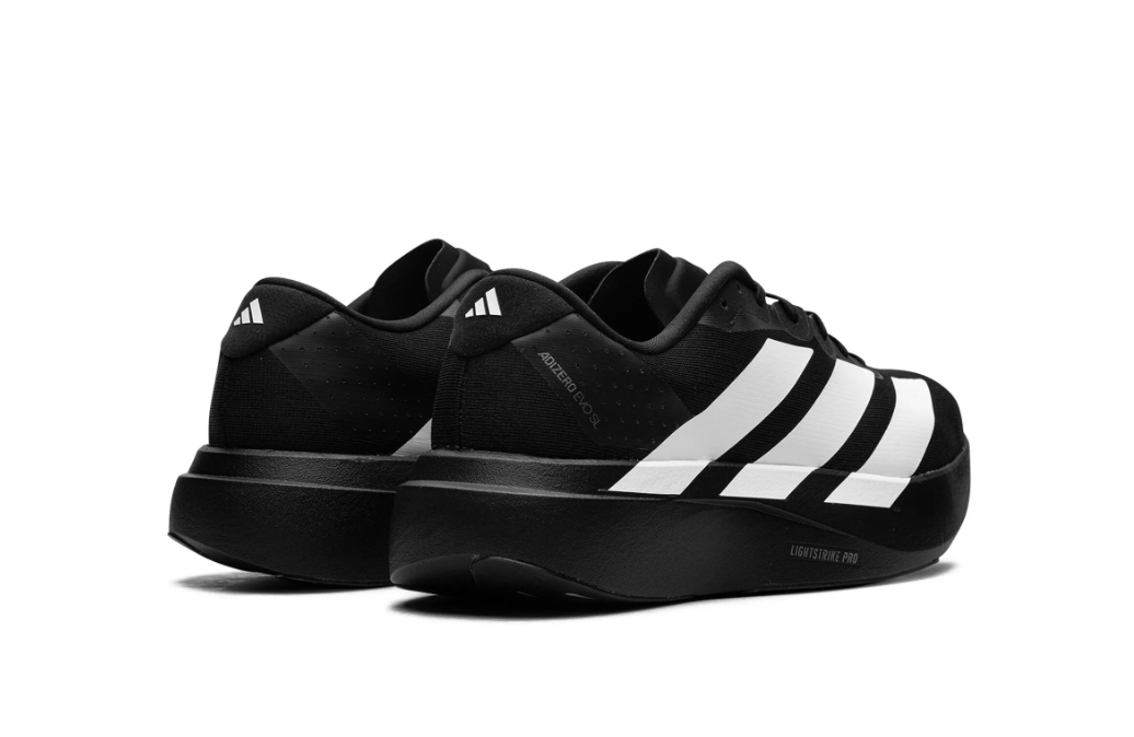 Adidas Adizero EVO SL Blanco/Negro para hombre, zapatillas de running ultraligeras con suela Continental y espuma Lightstrike Pro