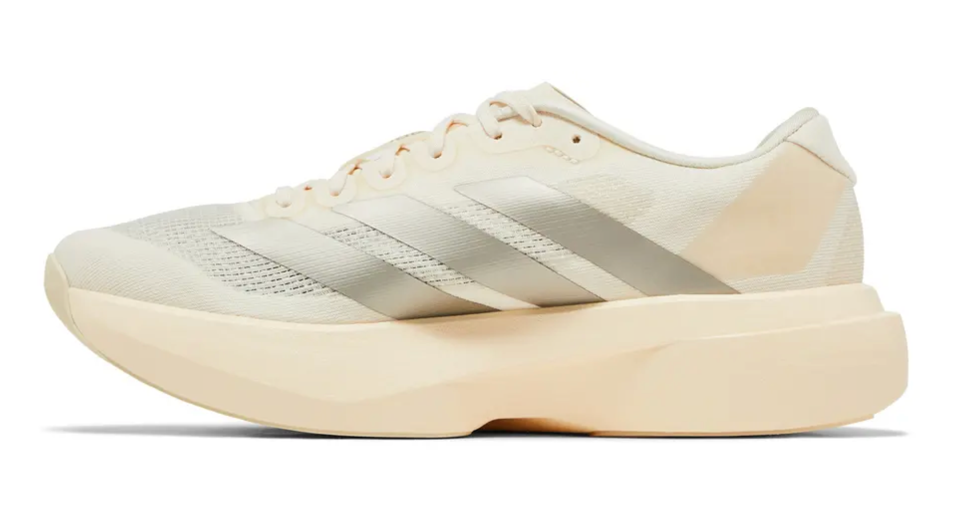 Adidas Adizero EVO SL blanco-cream con suela Continental Lightstrike Pro – tenis running ligeros