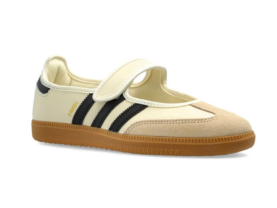 Adidas Samba Jane Mujer Beige Negro – suela café clásica