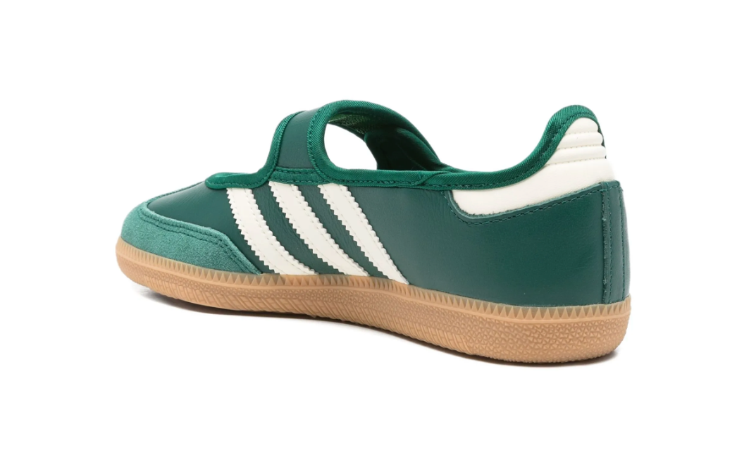 Adidas Samba Jane Verde Franjas Blancas Mujer