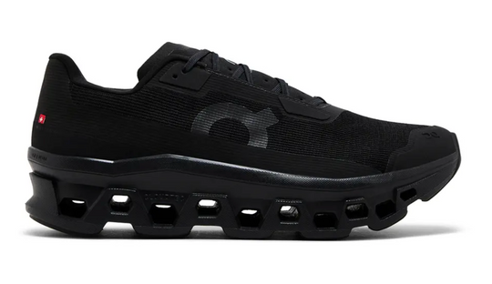 Tenis On Cloudmonster 2 Negros Unisex México vista lateral.