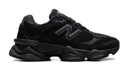 Tenis New Balance 9060 Negro México vista lateral.