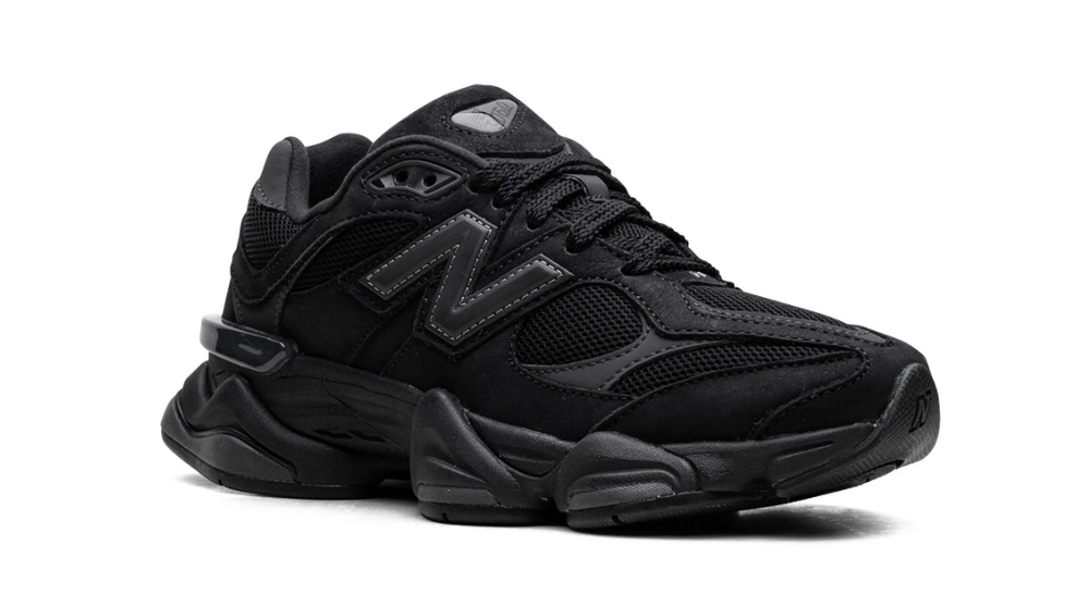 Tenis New Balance 9060 Negro México vista lateral.