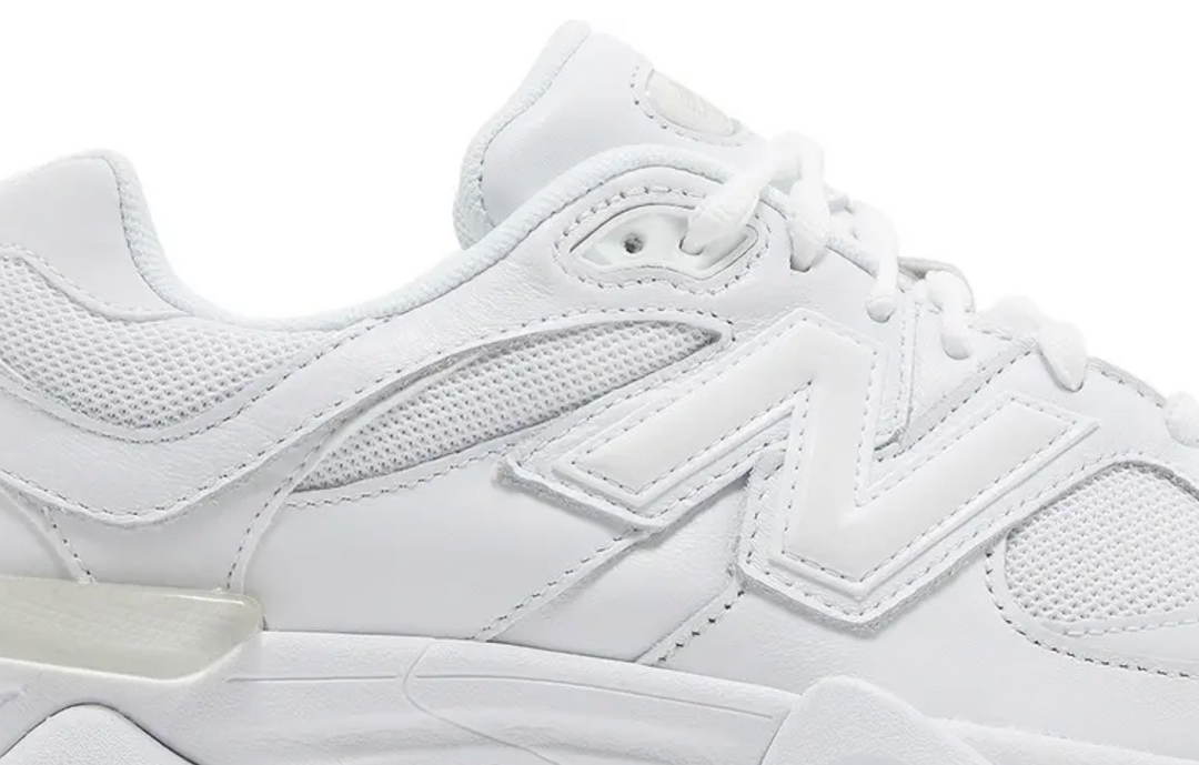 Tenis New Balance 9060 Blanco Mujer México vista lateral.