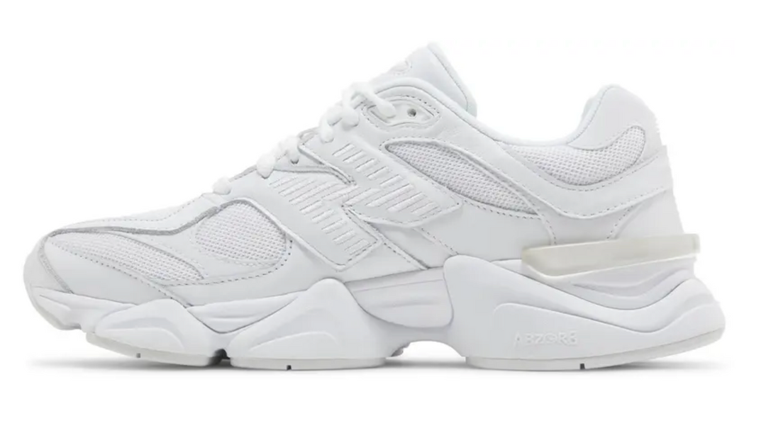 Tenis New Balance 9060 Blanco Mujer México vista lateral.