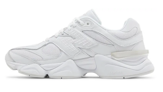 Tenis New Balance 9060 Blanco Mujer México vista lateral.