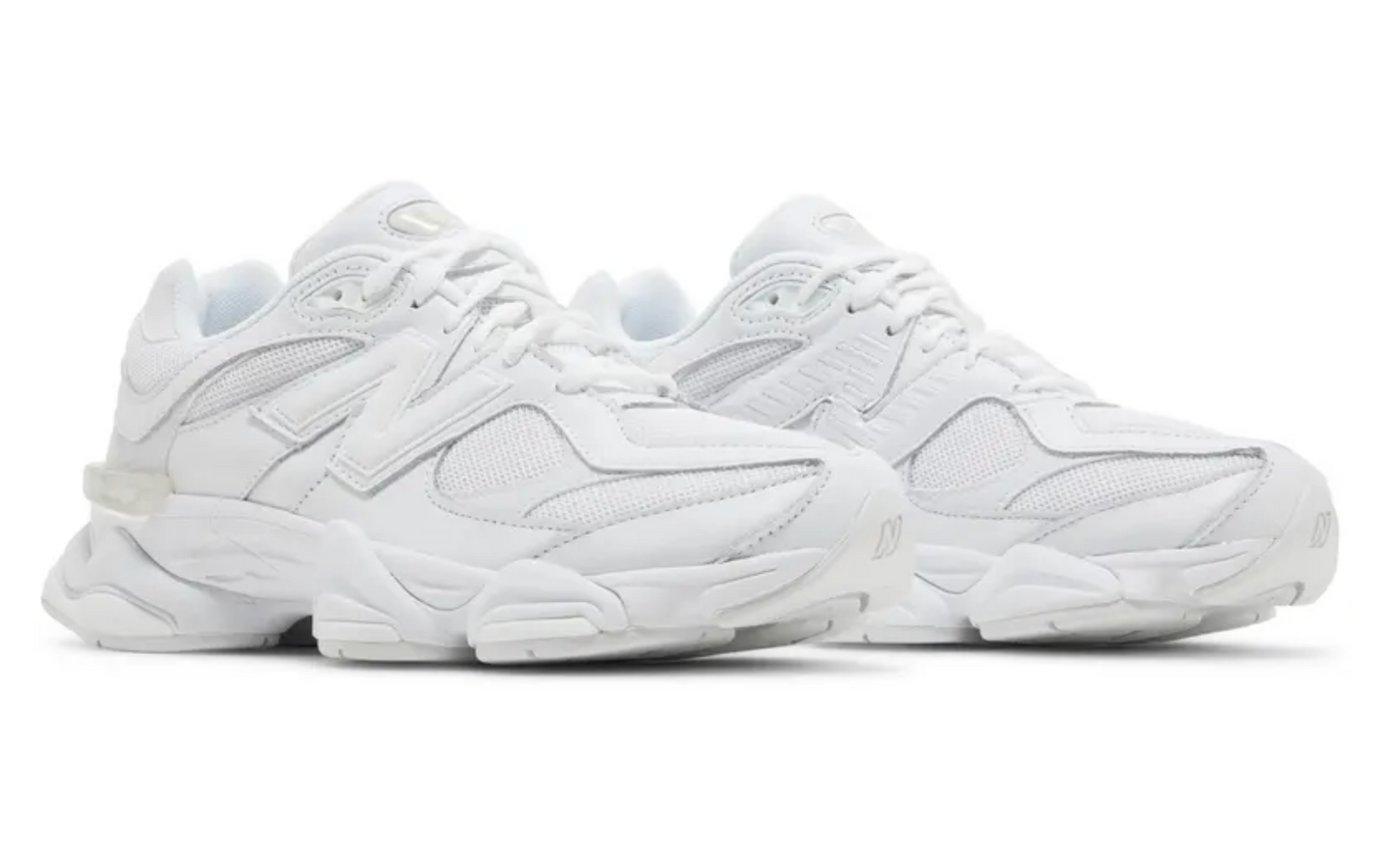 Tenis New Balance 9060 Blanco Mujer México vista lateral.