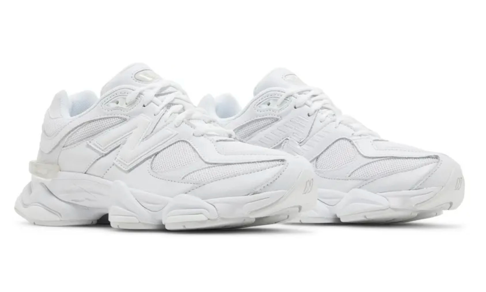 Tenis New Balance 9060 Blanco Mujer México vista lateral.