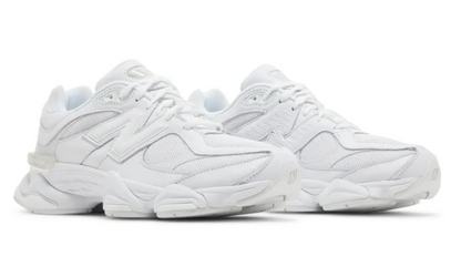 Tenis New Balance 9060 Blanco Mujer México vista lateral.
