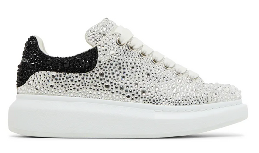 Alexander McQueen Cristales Negro y Plata Mujer