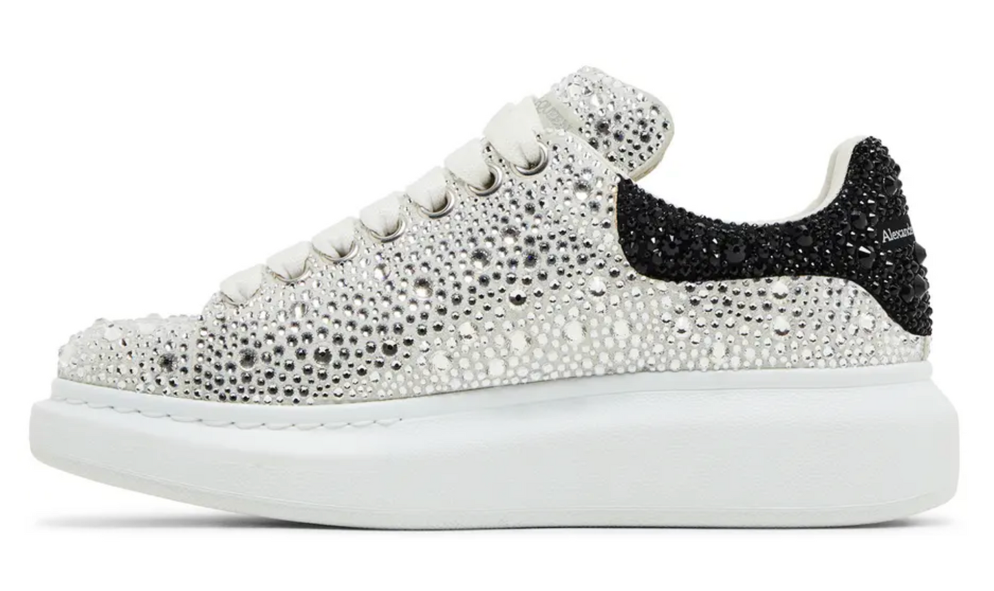 Alexander McQueen Cristales Negro y Plata Mujer