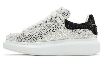 Alexander McQueen Cristales Negro y Plata Mujer