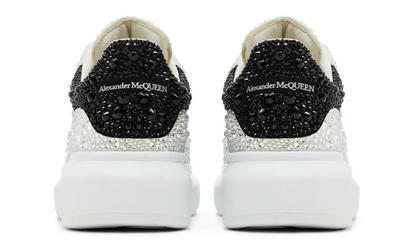 Alexander McQueen Cristales Negro y Plata Mujer