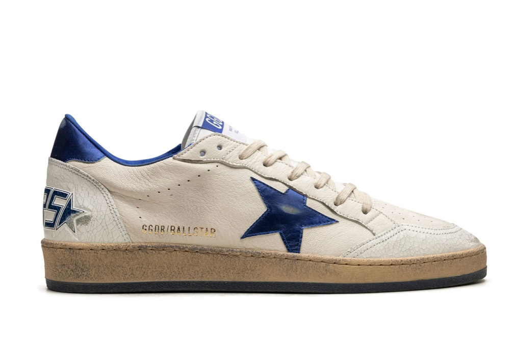 Golden Goose Ball Star Blanco Estrella Azul Unisex