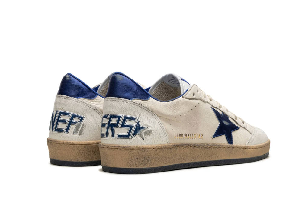 Golden Goose Ball Star Blanco Estrella Azul Unisex