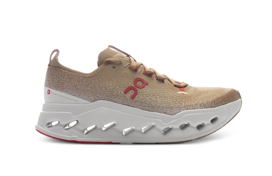 ON CLOUDSURFER MAX Beige Rojo