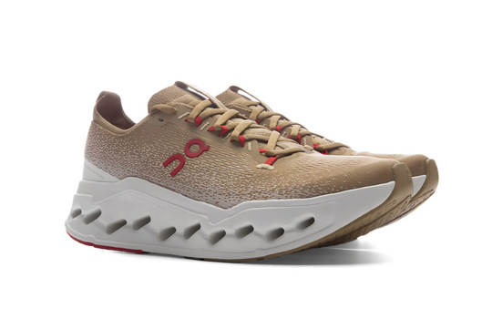 ON CLOUDSURFER MAX Beige Rojo