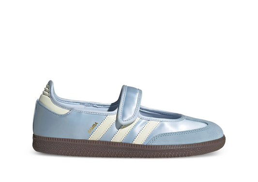 Adidas Samba Jane Mujer Satín Azul | Tenis clásicos atemporales